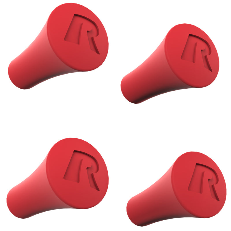 RAM® X-Grip® Red Rubber Cap 4-Pack