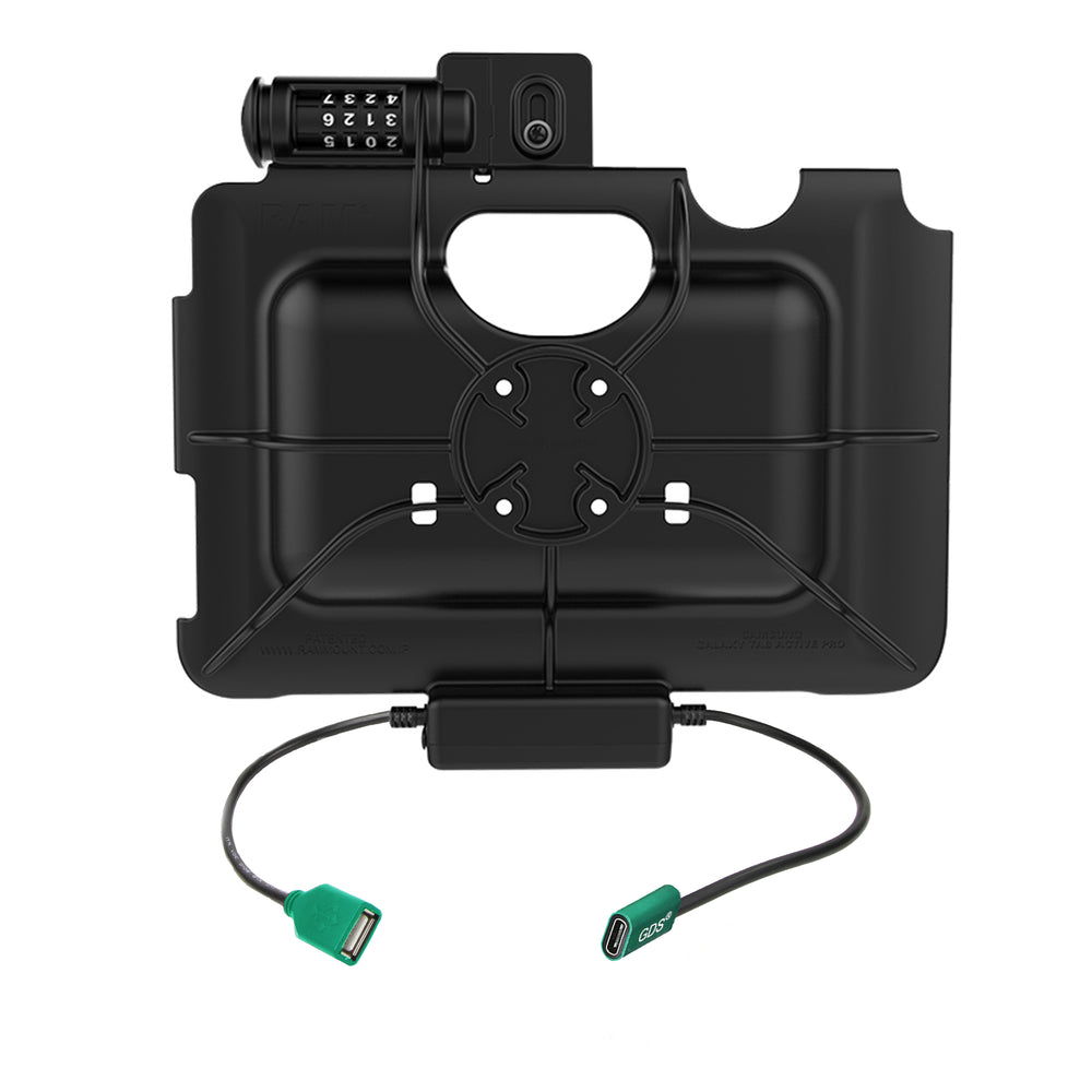 RAM® Combo-Locking Power + Data Dock for Samsung Tab Active4 Pro (RAM-HOL-SAM57CPCL-1AU)