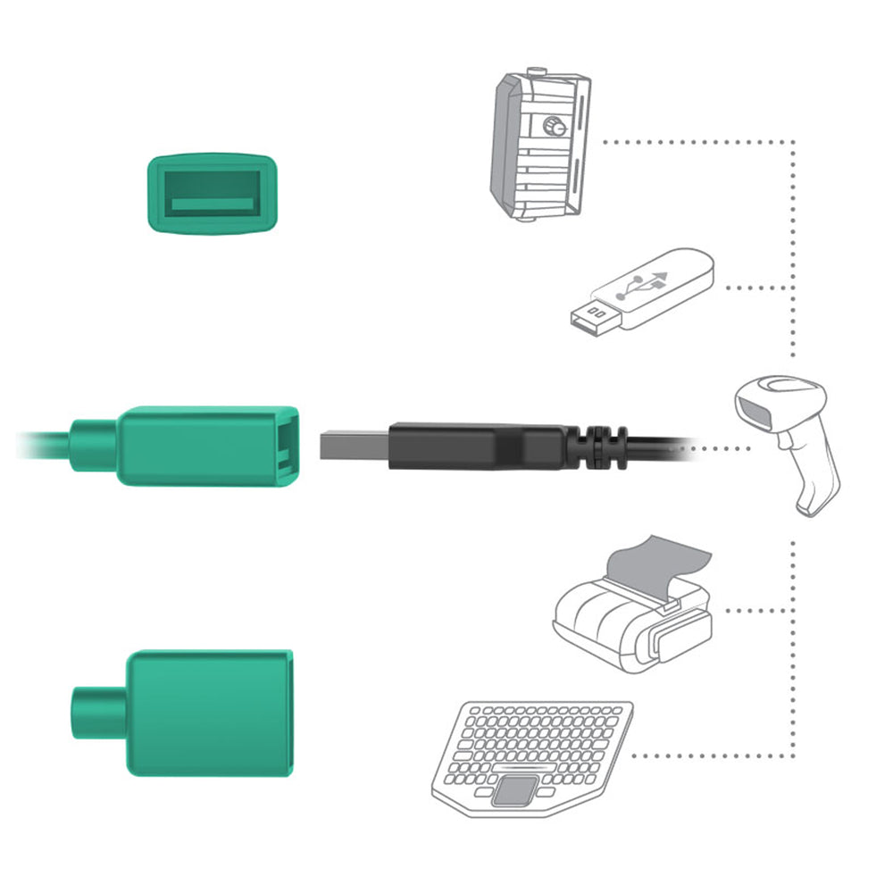 RAM® Combo-Locking Power + Data Dock for Samsung Tab Active4 Pro (RAM-HOL-SAM57CPCL-1AU)