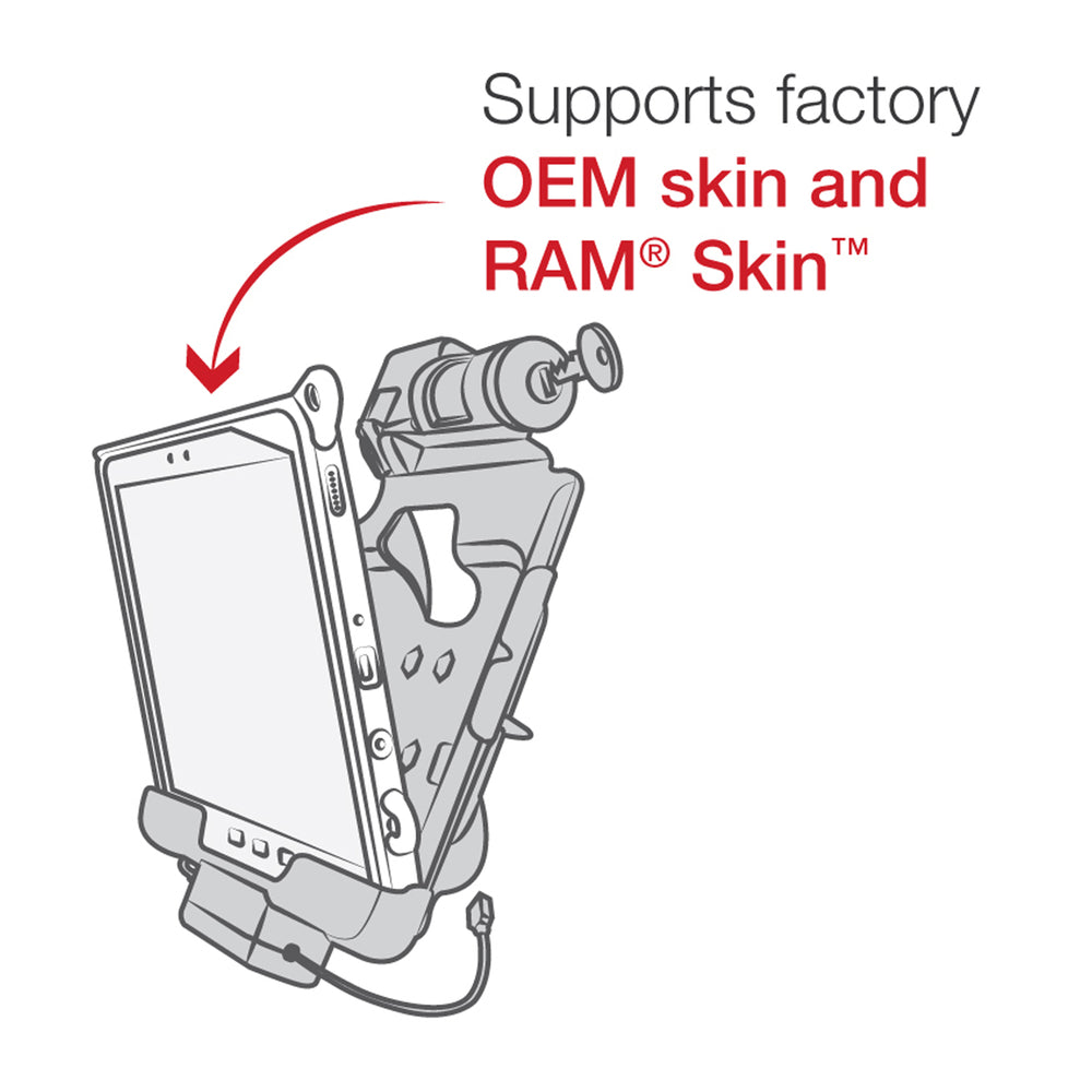 RAM® Key-Locking Power + Data Dock for Tab Active4 Pro & Tab Active Pro (RAM-HOL-SAM57CPKL-1AU)