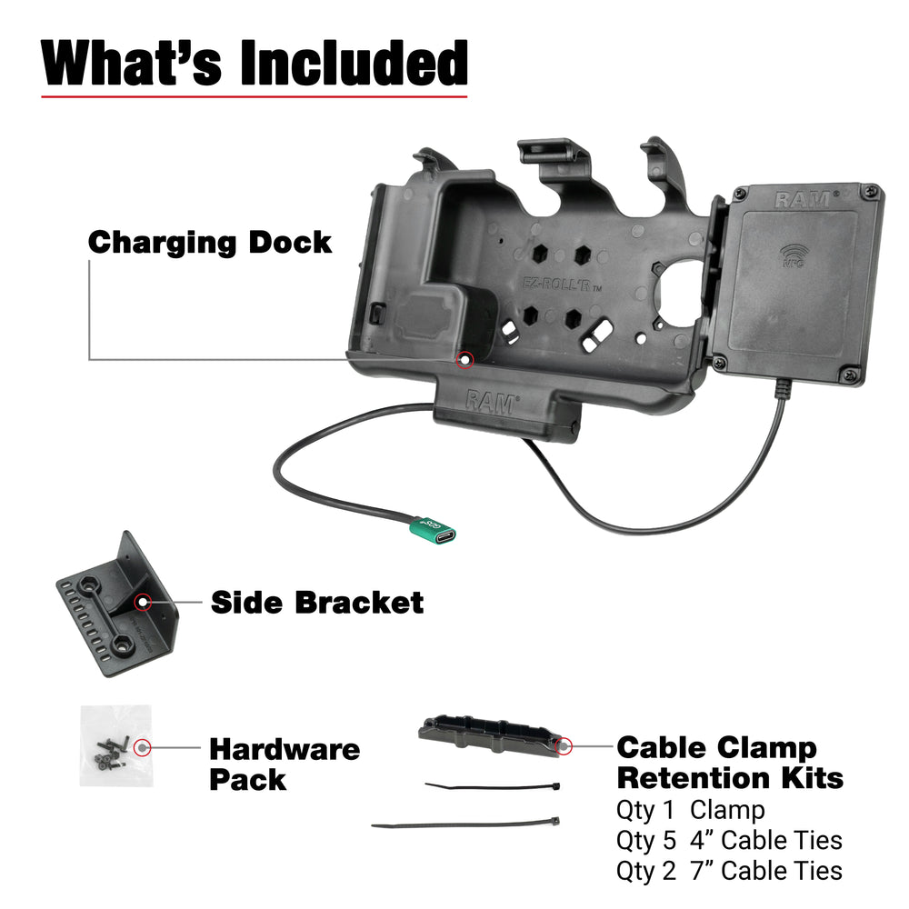 RAM® USB-C Powered Dock with NFC Extender for Samsung Tab Active5 & 3 (RAM-HOL-SAM60CP-NFCU)