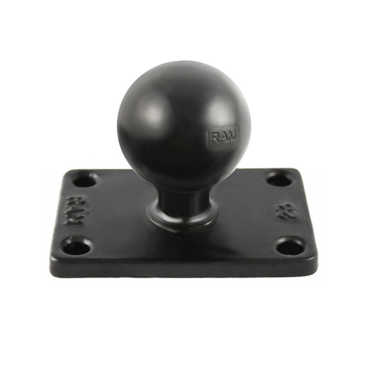 RAM-202U-23 C Size Ball on Rectangular Plate w/ 4-Hole Pattern  - RAM Mounts New Zealand - Mounts NZ