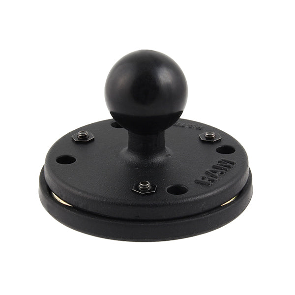 RAM 2.5" Round Base with AMPs Hole Pattern, 1" Ball & Triple Magnetic Base Adapter (RAM-B-202-339U) - RAM Mount New Zealand